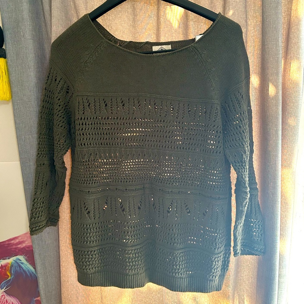 St John’s Bay Olive Green Women's Sweater